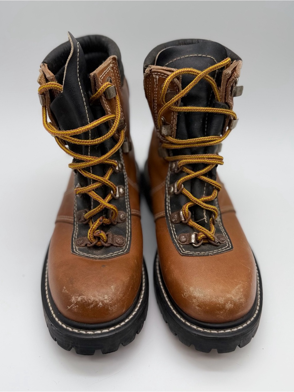 VTG Colorado Insulated Leather Hiking Boots Mountaineering Heavy Lug Women 7.5